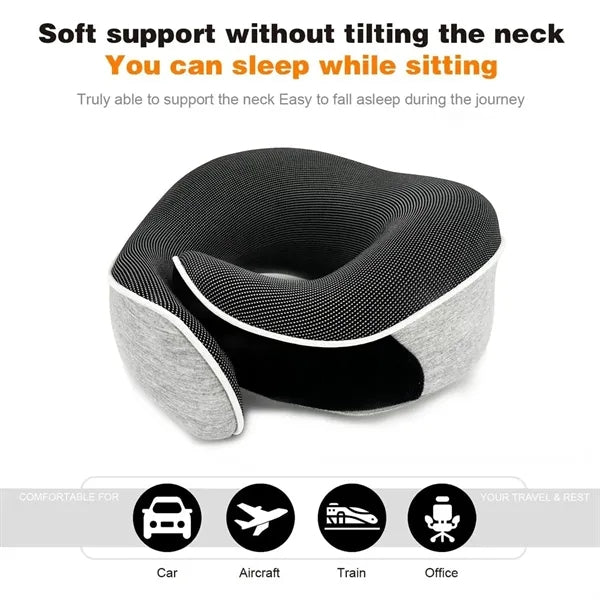 Customized U Shape Neck Pillow For Airplane Car Travel