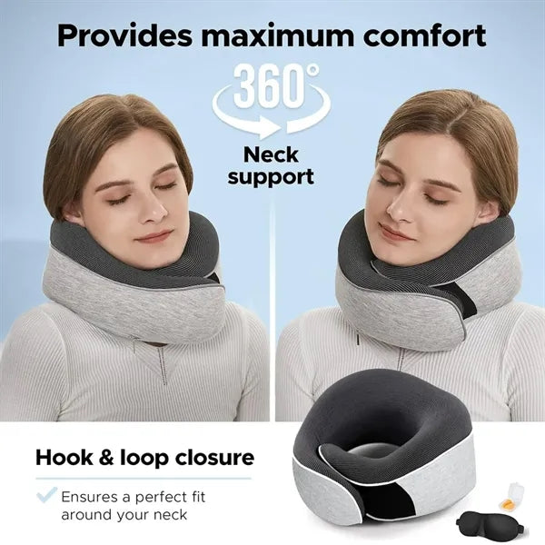 Customized U Shape Neck Pillow For Airplane Car Travel