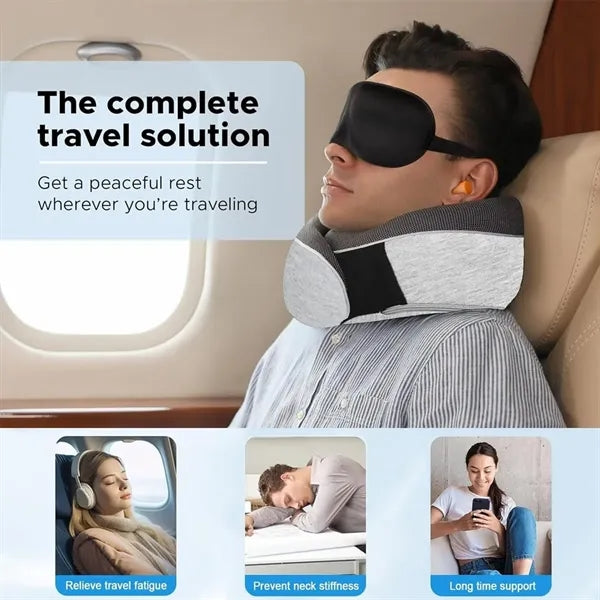 Customized U Shape Neck Pillow For Airplane Car Travel
