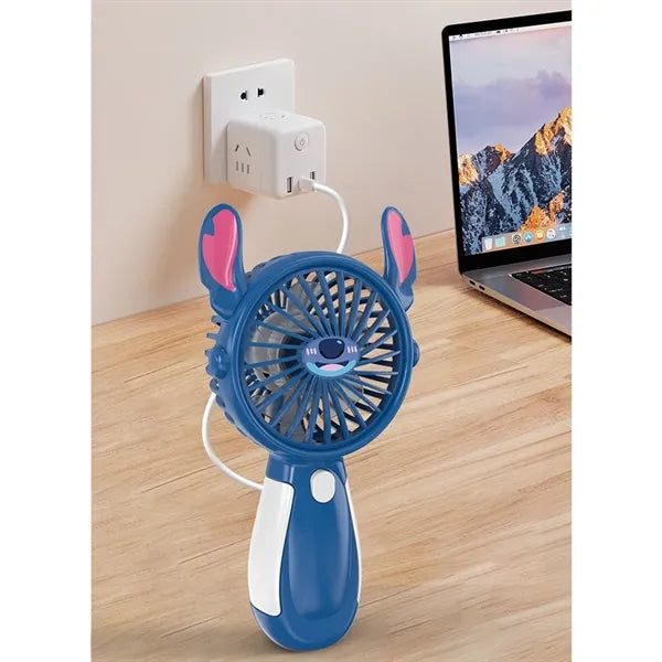Custom 3 Speed Portable Handheld Mini Fan With USB Charging