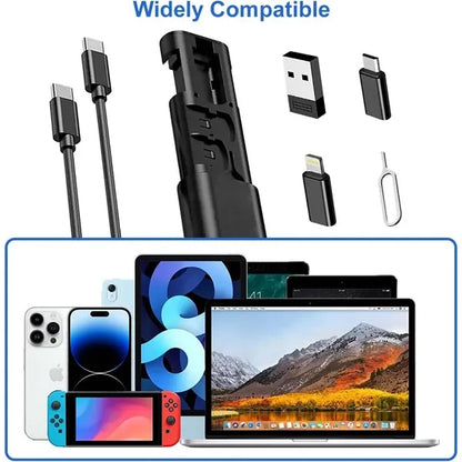 6 in 1 USB Cable Kit Multi Adapter with Ejector Storage Box