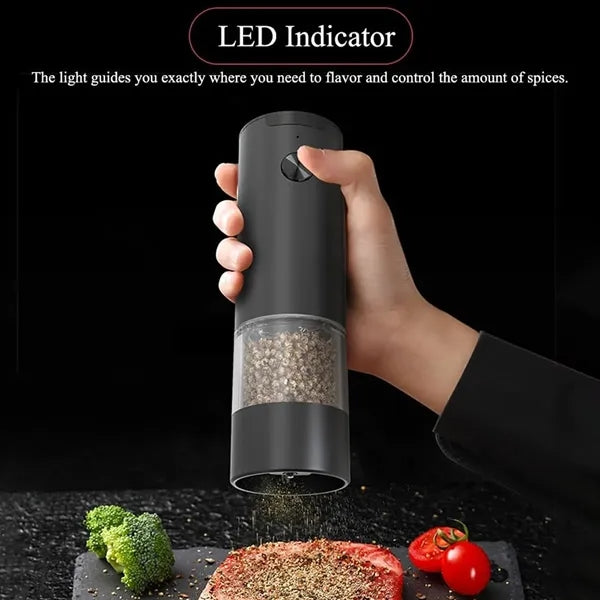 Rechargeable Electric Salt And Pepper Grinder Mill LED Light