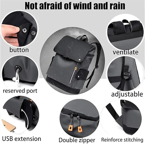 Travel Laptop Backpack 15.6" Waterproof Business Bag