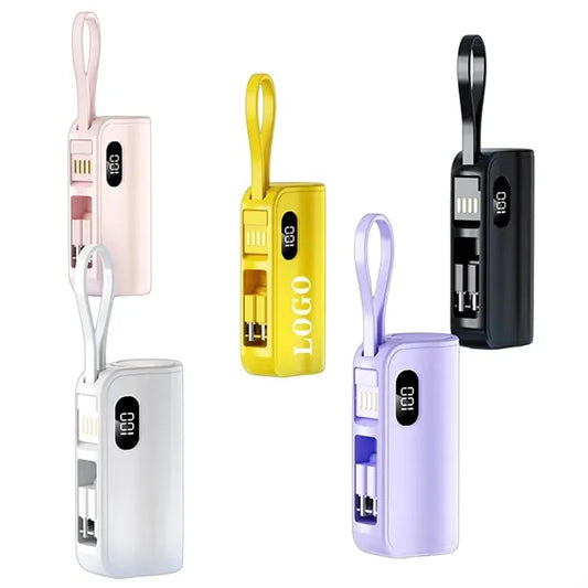 10000mAh Mini Portable Charger Power Bank - LCD Display