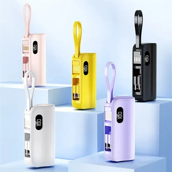 10000mAh Mini Portable Charger Power Bank - LCD Display
