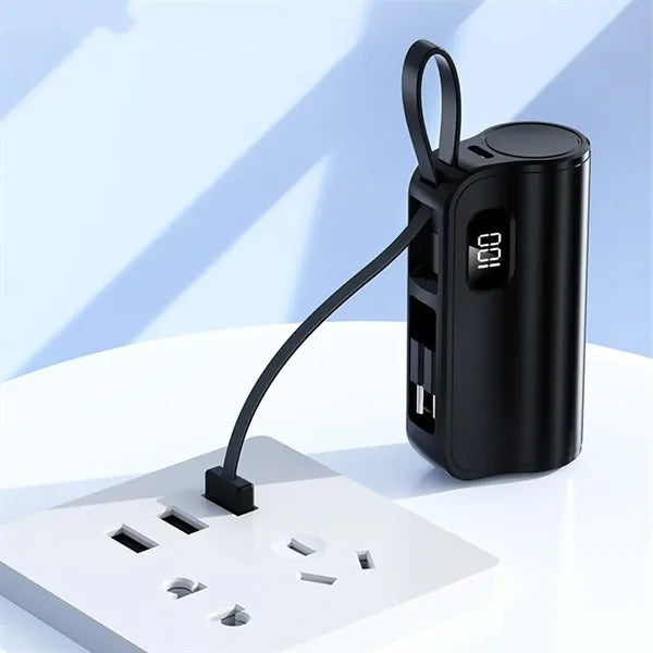 10000mAh Mini Portable Charger Power Bank - LCD Display