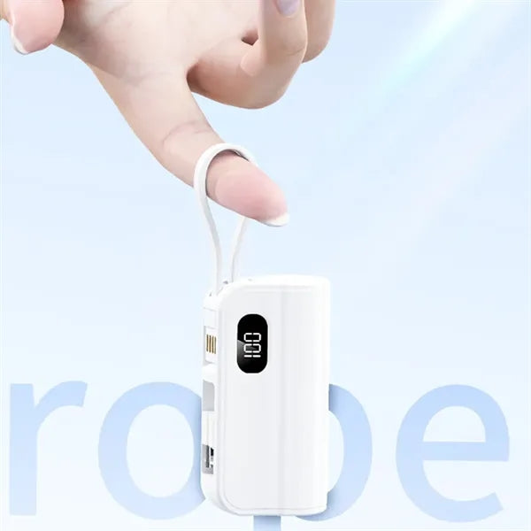 10000mAh Mini Portable Charger Power Bank - LCD Display