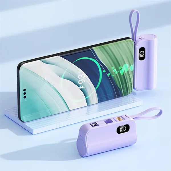 10000mAh Mini Portable Charger Power Bank - LCD Display