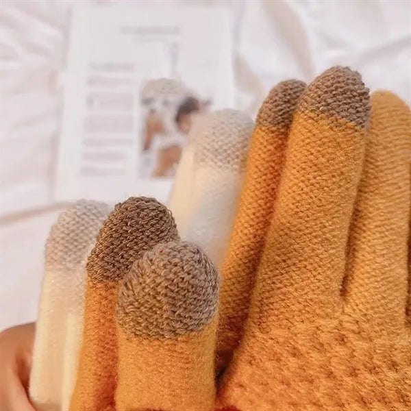 Knitted Windproof Warm Touchscreen Winter Gloves