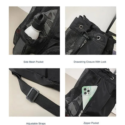 Mesh Drawstring Backpack