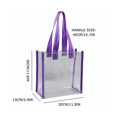 Clear PVC Tote Bag Large Capacity Cosmetic Shopping