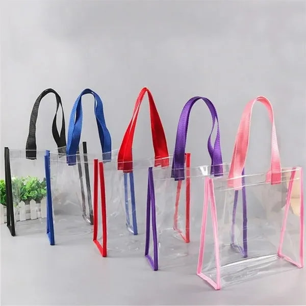 Clear PVC Tote Bag Large Capacity Cosmetic Shopping