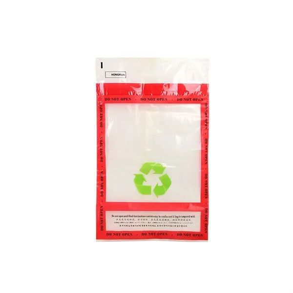 Tamper Proof Poly Bag With Secutiry Closure