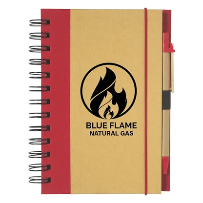 ECO-INSPIRED SPIRAL NOTEBOOK & PEN