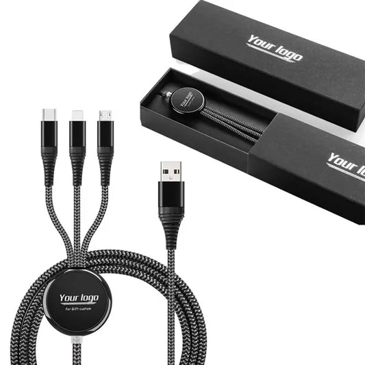 3 in 1 Braided Charging & Data Cable