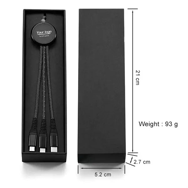 3 in 1 Braided Charging & Data Cable
