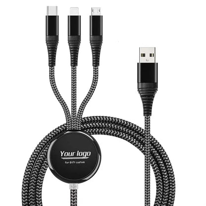 3 in 1 Braided Charging & Data Cable