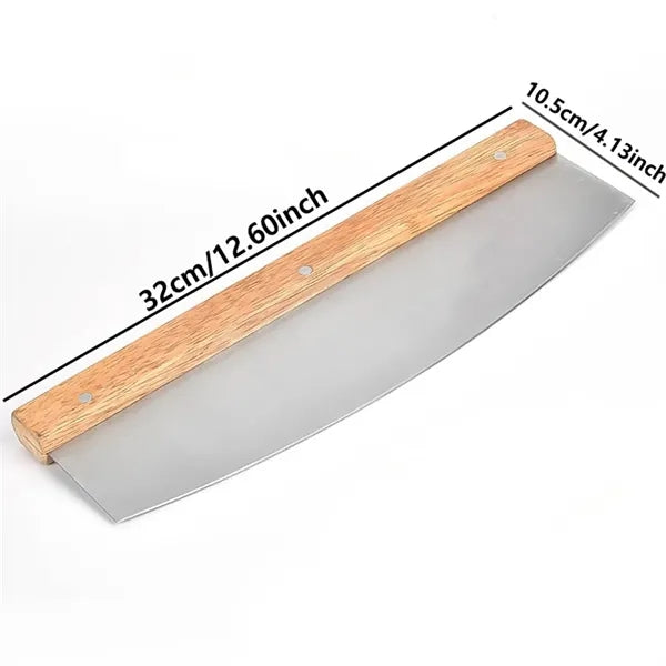 Wooden Handle Pizza Knife