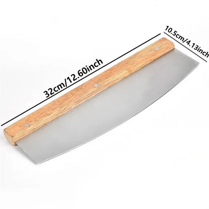 Wooden Handle Pizza Knife