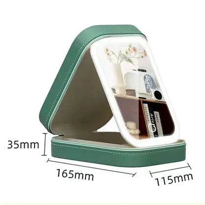 Travel Makeup Bag with LED Mirror