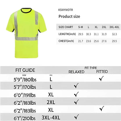Quick-drying reflective T-shirt