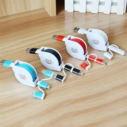 3-In-1 Retractable Charging Cable
