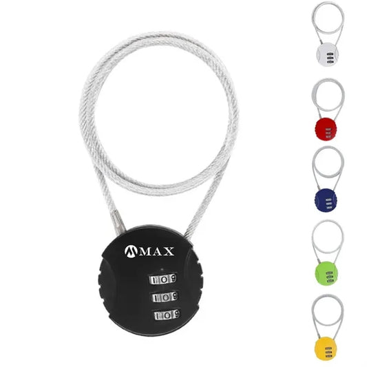 Zinc alloy anti-rust lock rope combination padlock