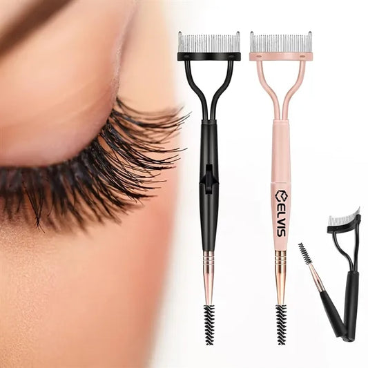 Foldable Steel Needle Eyelash Comb