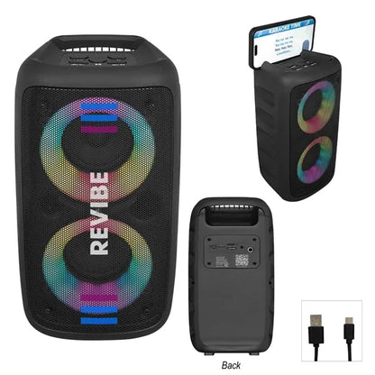 Wireless Speaker Tower With Phone Holder
