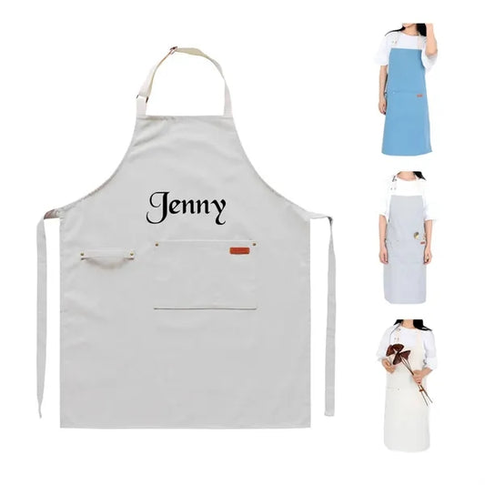 Canvas Apron with Front Pocket