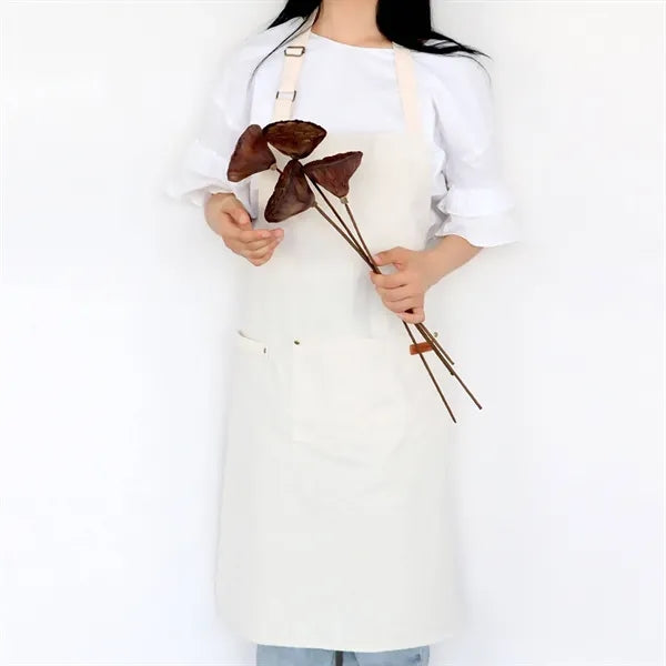 Canvas Apron with Front Pocket