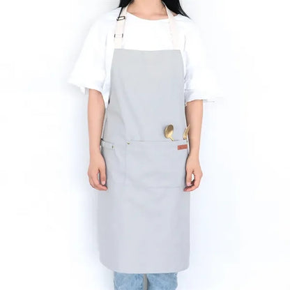 Canvas Apron with Front Pocket
