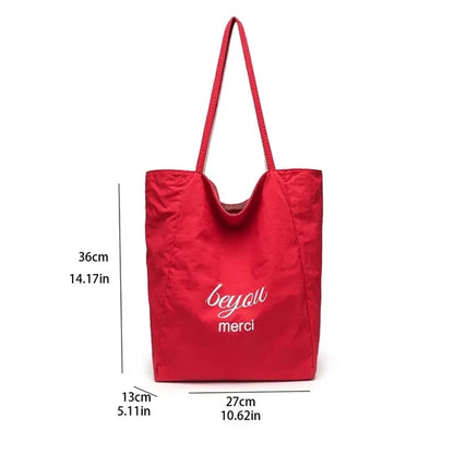 Striped Reversible Tote Bag