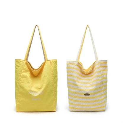 Striped Reversible Tote Bag