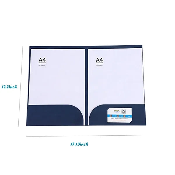 A4 Double-Pocket Kraft Paper Folder