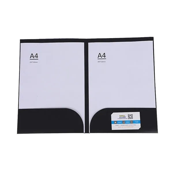 A4 Double-Pocket Kraft Paper Folder