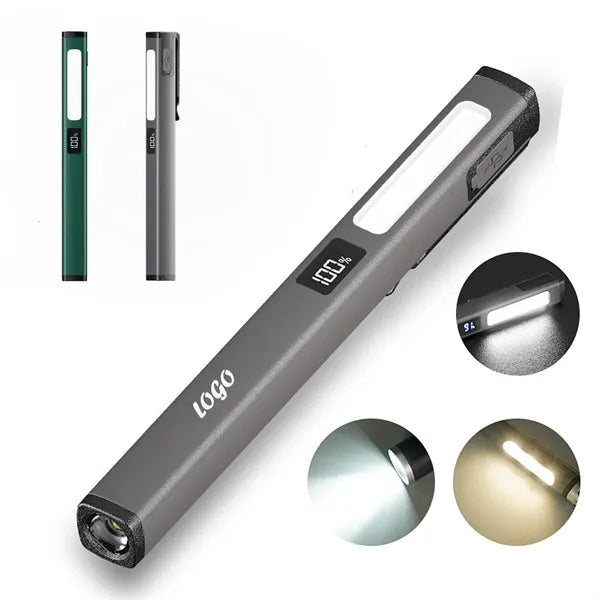 Magnetic Flashlight With Clip