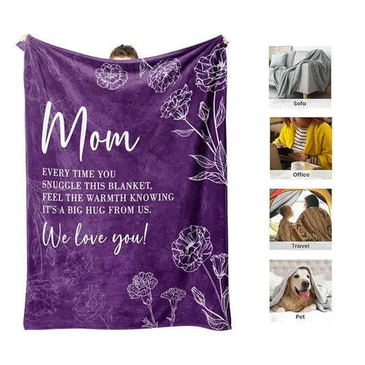50'' x 60'' Custom Digital Print Flannel Blanket
