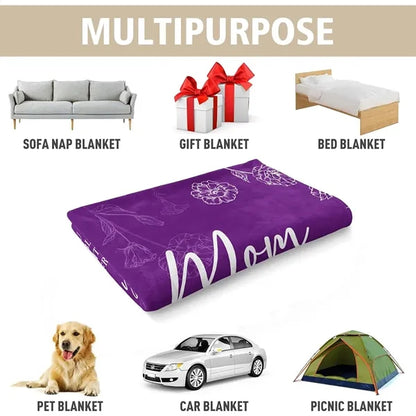 50'' x 60'' Custom Digital Print Flannel Blanket