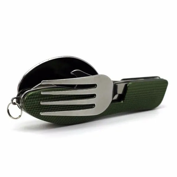 4-In-1 Camping Utensil Set Compact Travel Cutlery