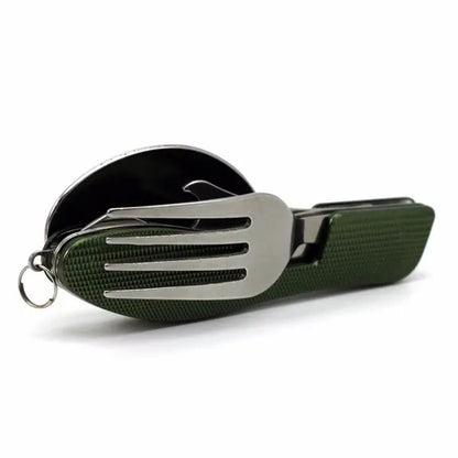 4-In-1 Camping Utensil Set Compact Travel Cutlery