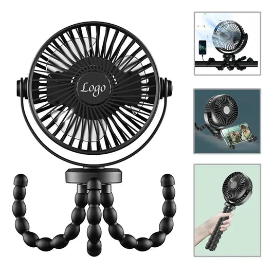 5000mAh Rechargeable Battery Powered Clip Fan