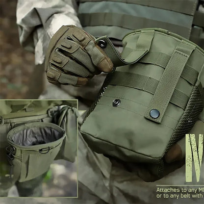 Tactical Molle Drawstring Magazine Dump Outdoor Pouch