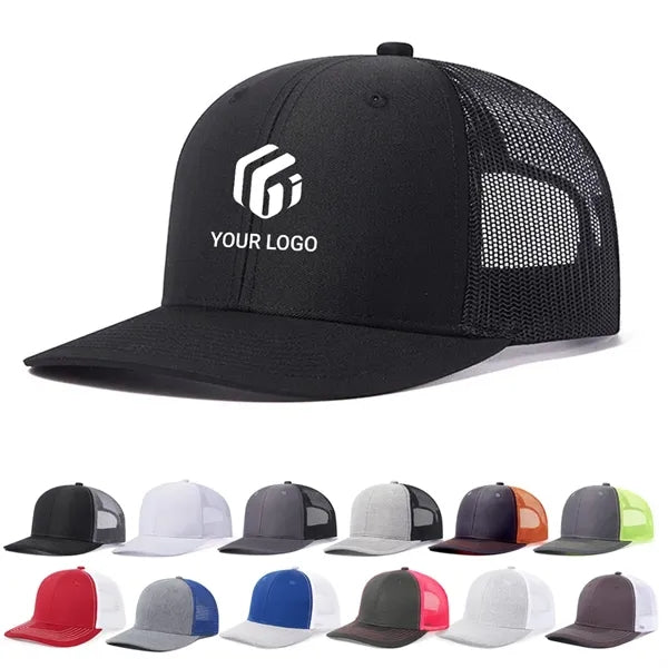Unisex Trucker Hat Baseball Cap Mesh Snap Back for Men Women