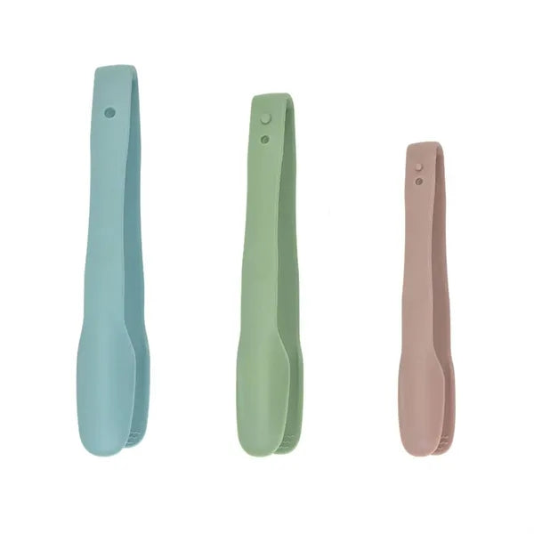 3Pcs Plastic Kitchen Tongs