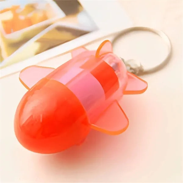 Cartoon telescopic color airplane plastic ballpoint pen
