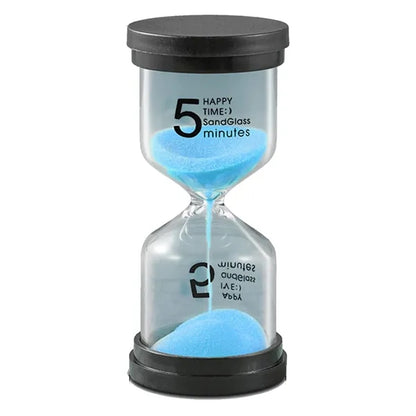 Black cover hourglass timer 1/3/5/10/15/20/30/45/60 minutes