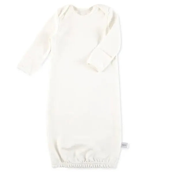 Organic Cotton Baby Sleep Gown Elastic Scallop Trim