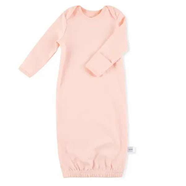 Organic Cotton Baby Sleep Gown Elastic Scallop Trim
