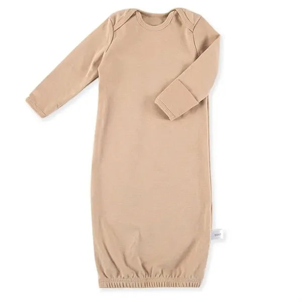 Organic Cotton Baby Sleep Gown Elastic Scallop Trim